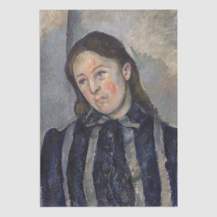 Paul Cezanne - Madame Cezanne with Loosened Hair Tissue Paper