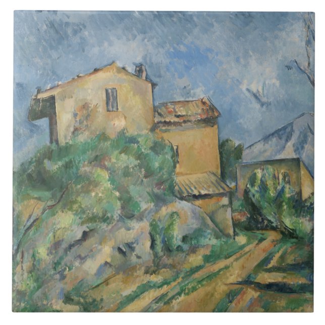 Paul Cezanne - Maison Maria with a View of Chateau Tile (Front)