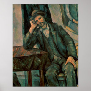 Paul Cezanne   Man Smoking a Pipe Poster