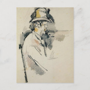Paul Cezanne- Man with a Pipe Postcard