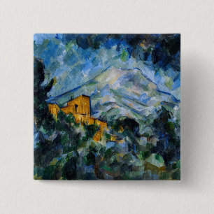 Paul Cezanne - Mont Saint-Victoire & Chateau Noir 2 Inch Square Button