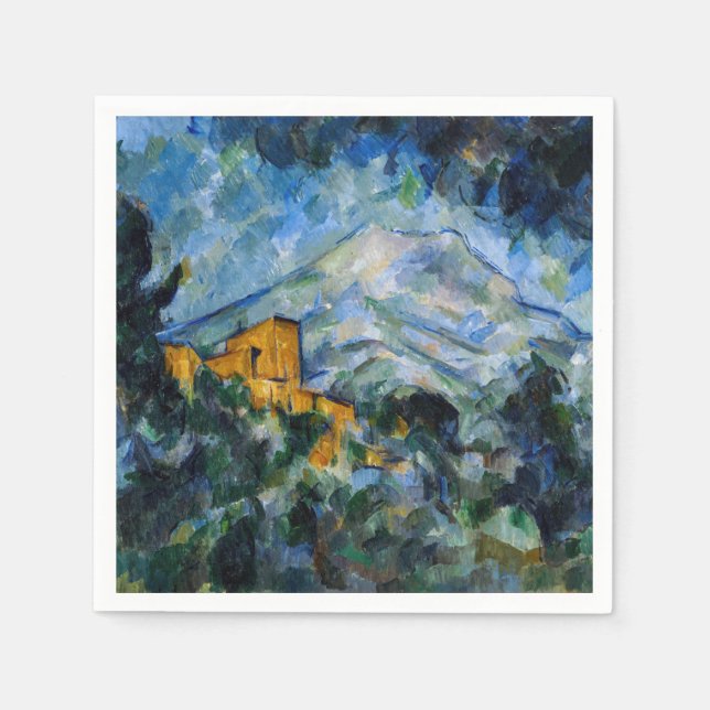 Paul Cezanne - Mont Saint-Victoire & Chateau Noir Napkin (Front)