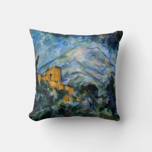 Paul Cezanne - Mont Saint-Victoire & Chateau Noir Throw Pillow