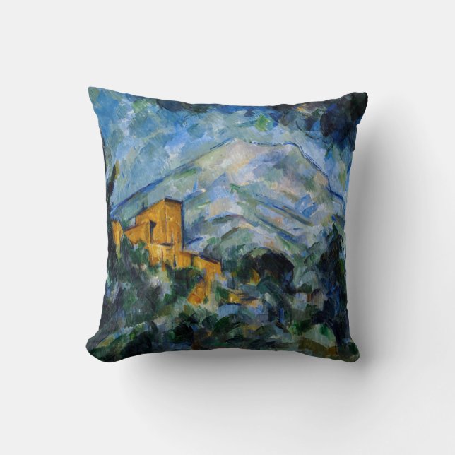 Paul Cezanne - Mont Saint-Victoire & Chateau Noir Throw Pillow (Front)