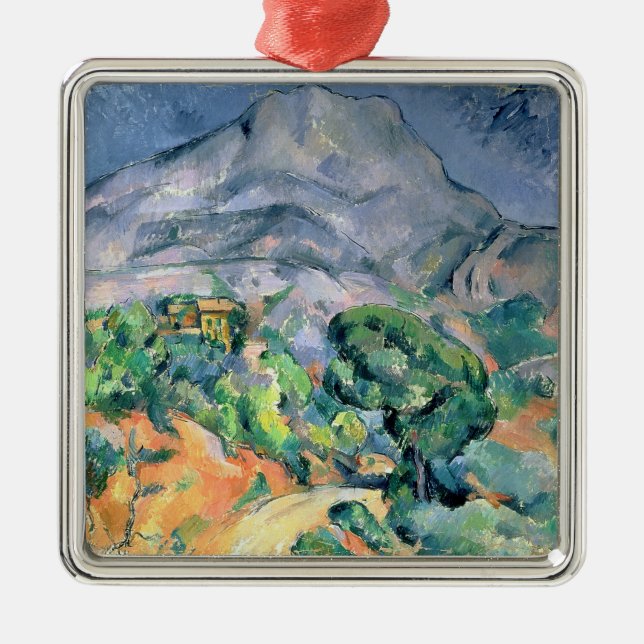 Paul Cezanne | Mont Sainte-Victoire, 1900 Metal Ornament (Front)
