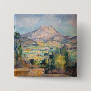 Paul Cezanne - Mont Sainte-Victoire 2 Inch Square Button