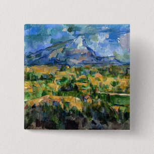 Paul Cezanne - Mont Sainte-Victoire 2 Inch Square Button
