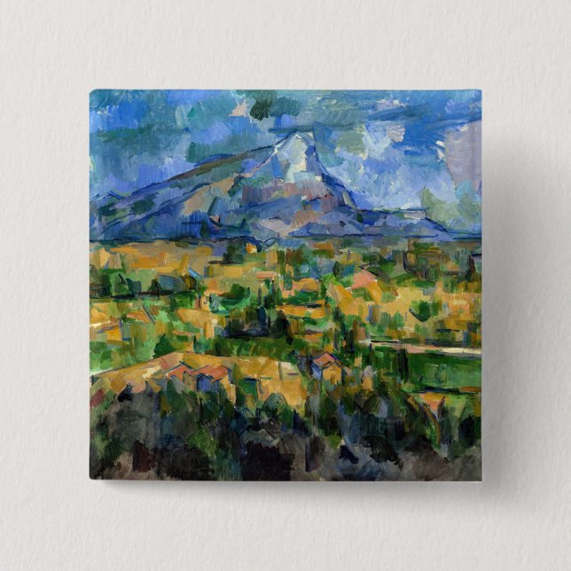 Paul Cezanne - Mont Sainte-Victoire 2 Inch Square Button (Front)