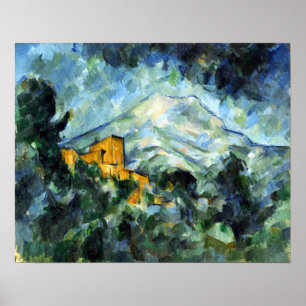 Paul Cezanne Mont Sainte-Victoire and Château Noi Poster