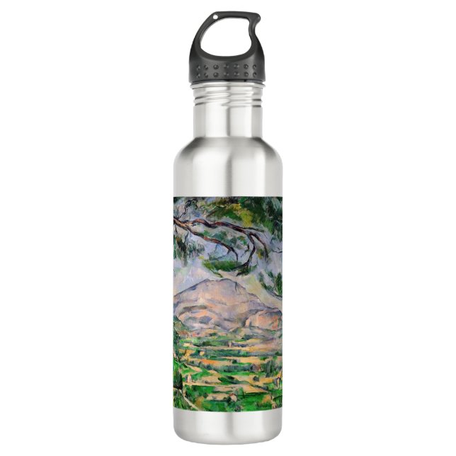Paul Cezanne - Mont Sainte-Victoire and Large Pine 710 Ml Water Bottle (Front)