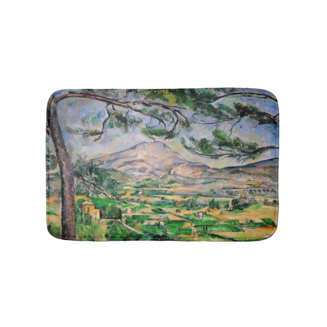Paul Cezanne - Mont Sainte-Victoire and Large Pine Bath Mat (Front)