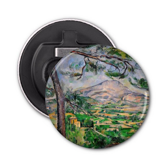 Paul Cezanne - Mont Sainte-Victoire and Large Pine Bottle Opener (Front)