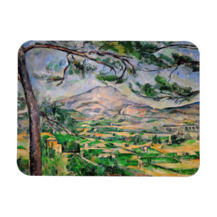 Paul Cezanne - Mont Sainte-Victoire and Large Pine Magnet