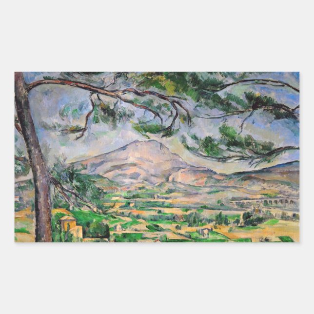 Paul Cezanne - Mont Sainte-Victoire and Large Pine Sticker (Front)
