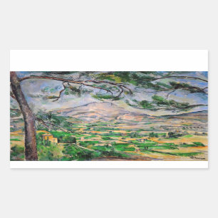 Paul Cezanne - Mont Sainte-Victoire and Large Pine Sticker