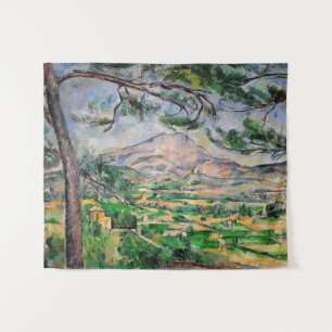 Paul Cezanne - Mont Sainte-Victoire and Large Pine Tapestry