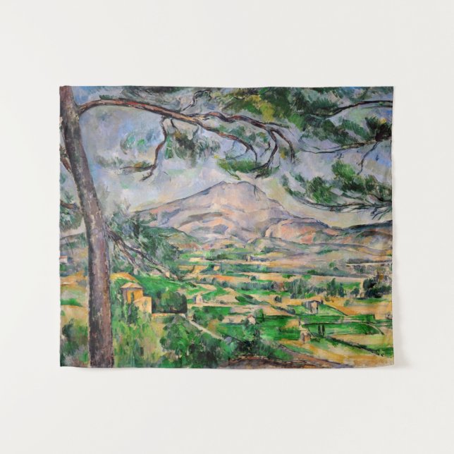 Paul Cezanne - Mont Sainte-Victoire and Large Pine Tapestry (Front (Horizontal))