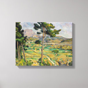 Paul Cezanne - Mont Sainte-Victoire and Viaduct Canvas Print