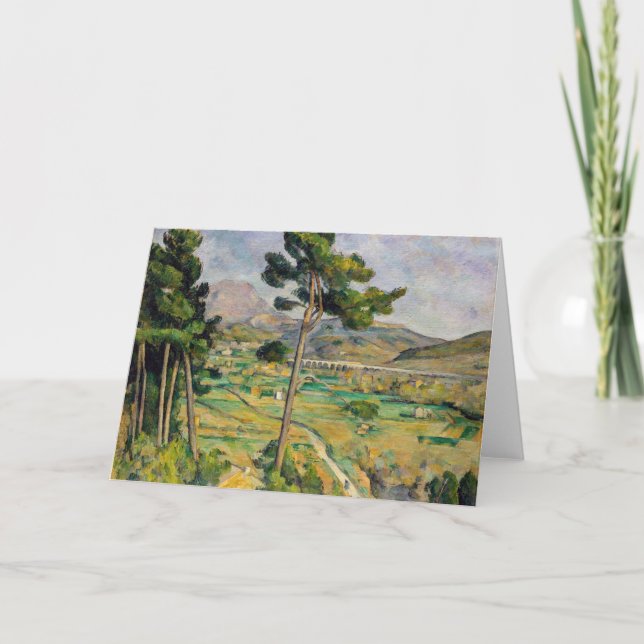 Paul Cezanne - Mont Sainte-Victoire and Viaduct Card (Front)