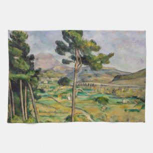 Paul Cezanne - Mont Sainte-Victoire and Viaduct Kitchen Towel