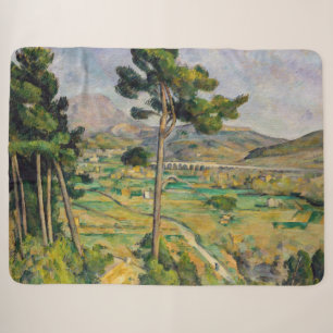 Paul Cezanne - Mont Sainte-Victoire and Viaduct Sherpa Blanket