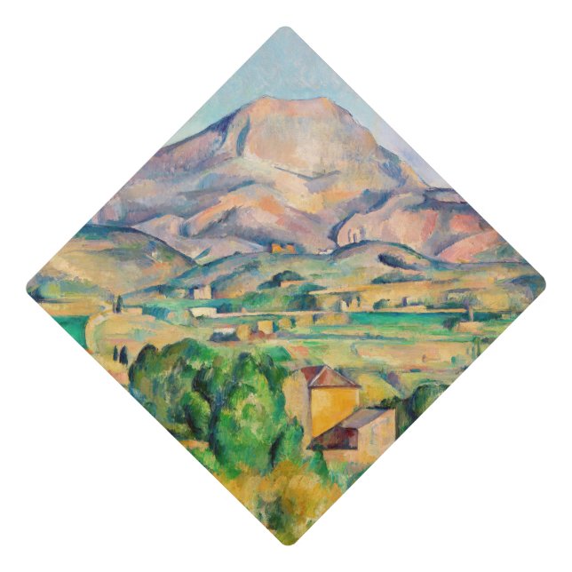 Paul Cezanne - Mont Sainte-Victoire Graduation Cap Topper (Front)