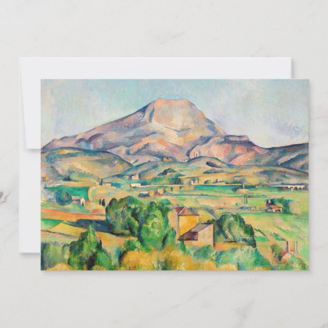 Paul Cezanne - Mont Sainte-Victoire Invitation (Front)