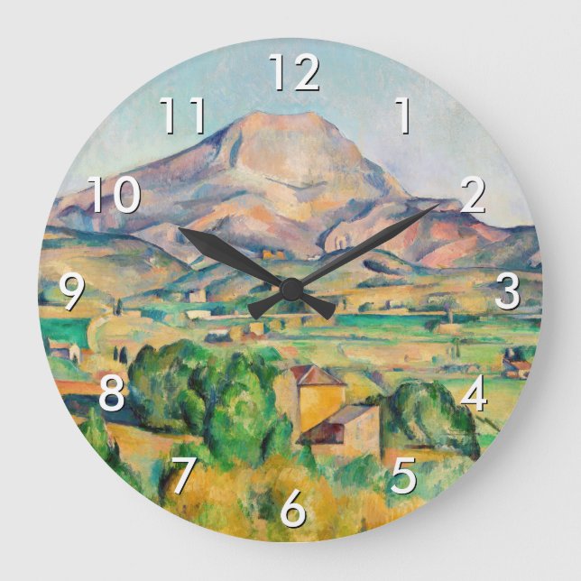Paul Cezanne - Mont Sainte-Victoire Large Clock (Front)