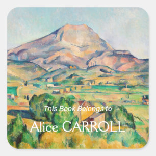 Paul Cezanne - Mont Sainte-Victoire Square Sticker