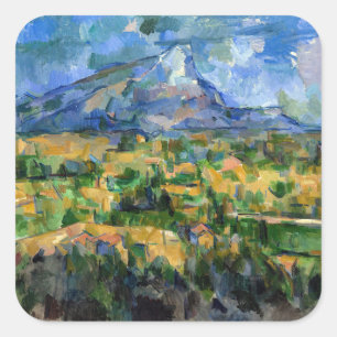 Paul Cezanne - Mont Sainte-Victoire  Square Sticker