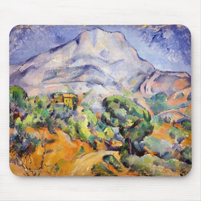Paul Cezanne - Mont Sainte-Victoire, Tholonet Road Mouse Pad (Front)