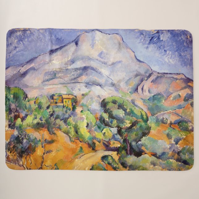 Paul Cezanne - Mont Sainte-Victoire, Tholonet Road Sherpa Blanket (Front (Horizontal))