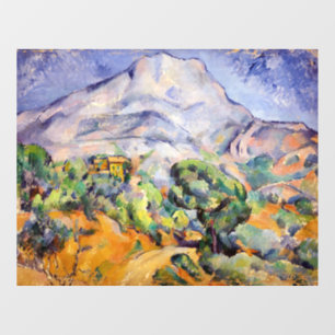 Paul Cezanne - Mont Sainte-Victoire, Tholonet Road Window Cling