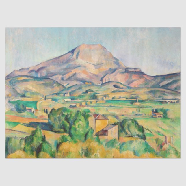 Paul Cezanne - Mont Sainte-Victoire Tissue Paper (Front)