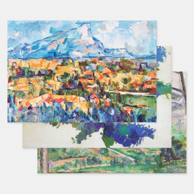 Paul Cezanne, Mont Sainte-Victoire Wrapping Paper Sheet (Set)