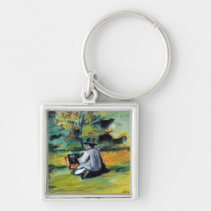 Paul Cezanne - Painter at Work Keychain