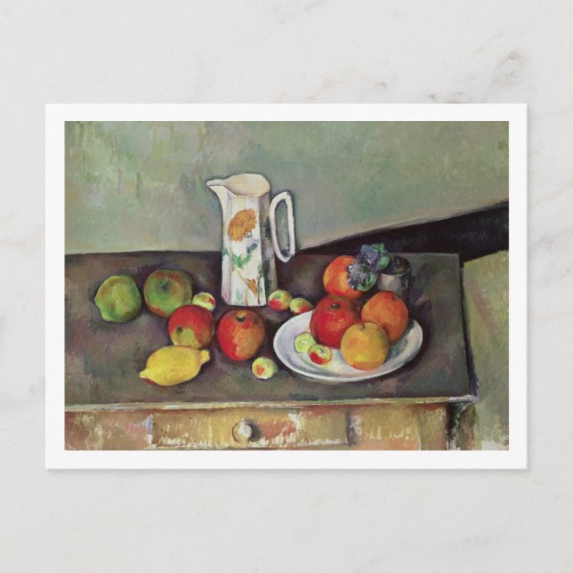 Paul Cezanne | Paul Cezanne | Still life with milk Postcard (Front)