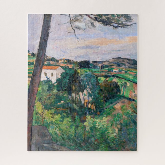 Paul Cezanne - Pine tree at Estaque Jigsaw Puzzle (Vertical)