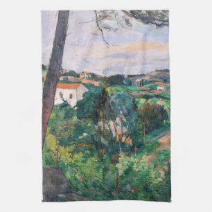 Paul Cezanne - Pine tree at Estaque Kitchen Towel