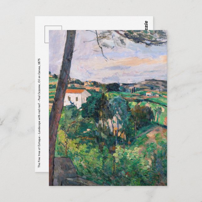 Paul Cezanne - Pine tree at Estaque Postcard (Front/Back)
