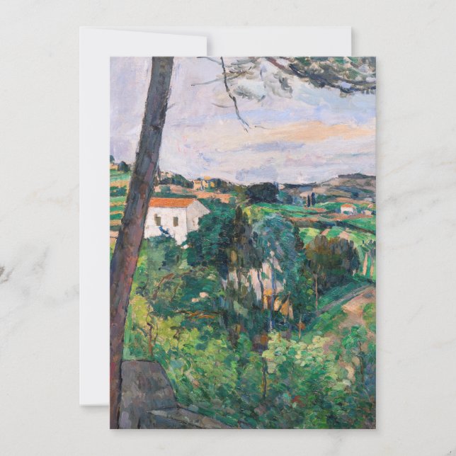 Paul Cezanne - Pine tree at Estaque Thank You Card (Front)