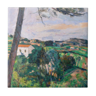Paul Cezanne - Pine tree at Estaque Tile