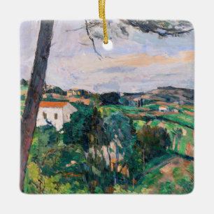 Paul Cezanne - Pine tree at L'Estaque Ceramic Ornament