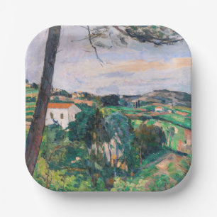 Paul Cezanne - Pine tree at L'Estaque Paper Plate