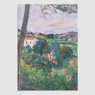 Paul Cezanne - Pine tree at L'Estaque Tissue Paper