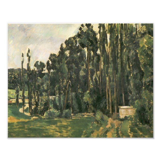 Paul Cezanne - Poplars Photo Print (Front)