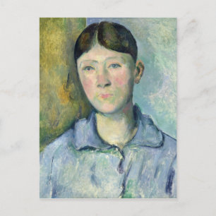 Paul Cezanne   Portrait of Madame Cezanne, 1885-90 Postcard