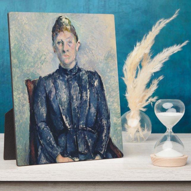 Paul Cezanne | Portrait of Madame Cezanne, c.1890  Plaque (Side)