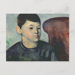 Paul Cezanne Portrait of the artist's son, 1881- Postcard