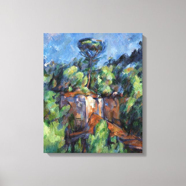 Paul Cezanne Quarry at Bibémus Canvas Print (Front)